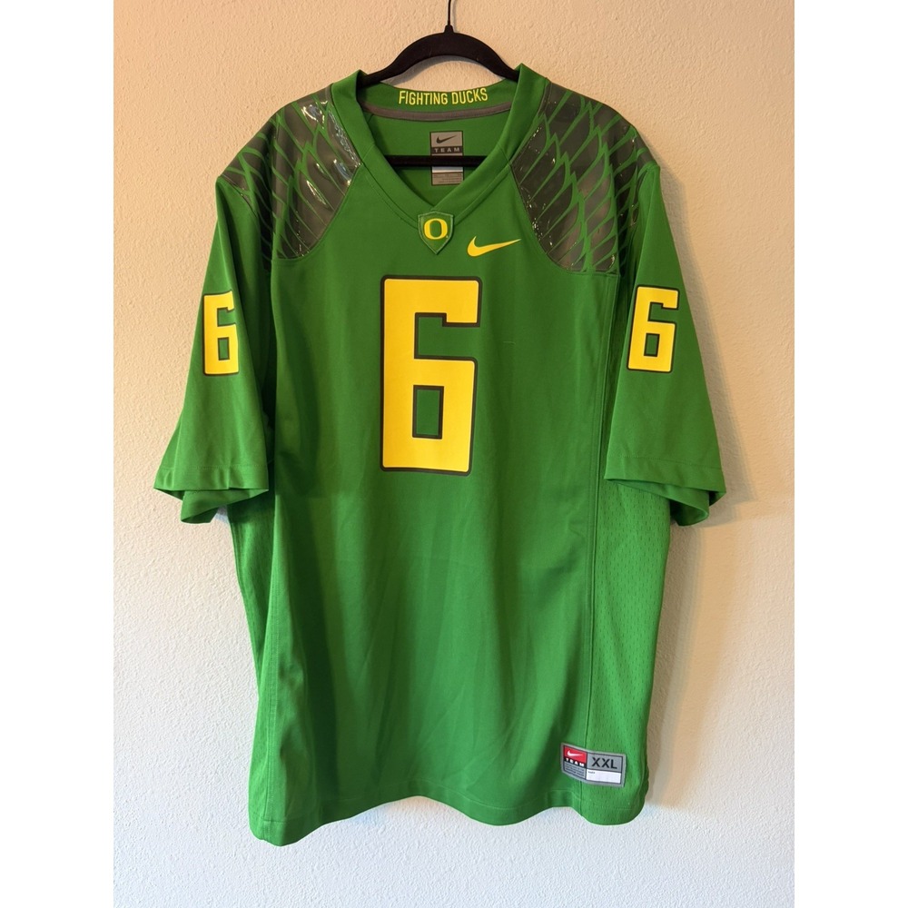 Nike Team Men's Green #6 Oregon Ducks Football Jersey Size XXL